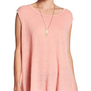 Velvet Graham Spencer Ozma Linen Tee Shirt Coral